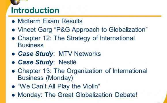 International Business Case study